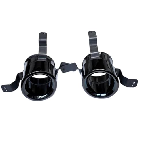 Tubos de escape redondos de acero inoxidable negro para Alfa Romeo Stelvio