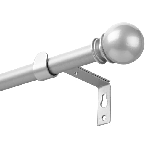 Barras de Cortina Salon Plateadas Marca Poskena