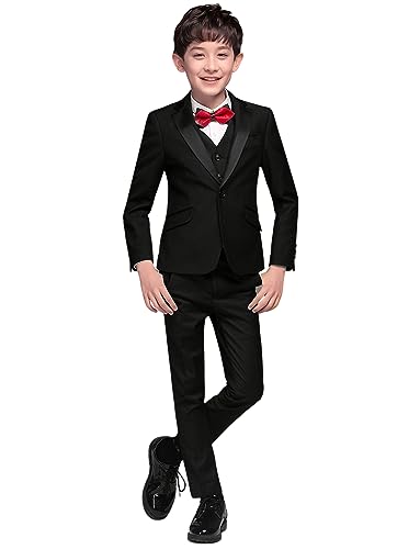 Costume garçon de cérémonie col satin 3 pièces pour en finir avec les tenues inconfortables