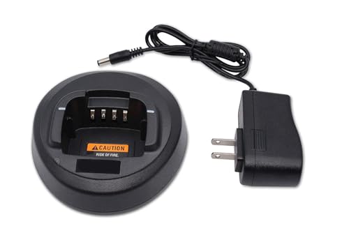 Charger Compatible for Motorola CP185 CP100D CP476 CP477 CP1300 CP1600 CP1660 EP350 P140 P145 P160 Radio PMNN4476A PMNN4081AR PMNN4080 PMLN5398 PMLN5228A