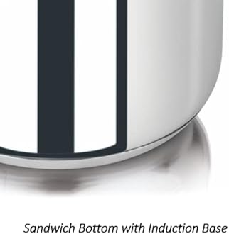 Stainless Steel Little Prince 1 Litre Outer Lid Pressure Cooker | Induction Bottom | Silver