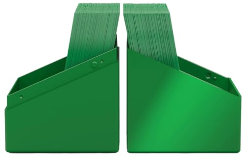 Image of Ultimate Guard Boulder Solid 100+, Deck Case for 100 Double-Sleeved TCG Cards, Green, Secure & Durable Storage for Trading Card Games, No Transparency