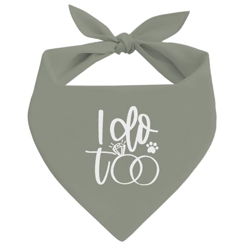 Wedding Dog Bandana I do TooPet Dog Scarf Accessories Pet Dogs Triangle Scarf Wedding Attire Engagement Pets Gift Pets Bandana for Small Medium Dogs