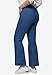 Ellos Women's Plus Size High-Waist Wide Leg Jeans - 22, Stonewash