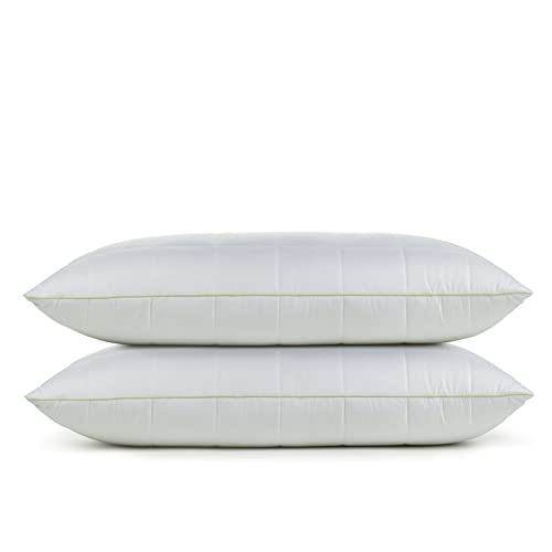 Almohada 40 x 80 cm, juego de 2 unidades | Vitapur Base+ | Cojín ajustable | para todas las posiciones de dormir | Relleno desmontable | 2 x 40 x 80 cm, Soft Cover