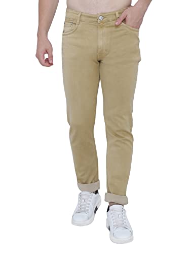 Image of Strechable Denim Regular Fit Mid Waist Light Weight Soft Feel Stretchable Denim Jeans Pant for Men