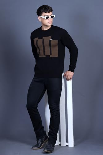 Image of GODFREY Full Sleeve Woolen Sweater for Man Winter Wear - Round Neck Pullover Regular Fit