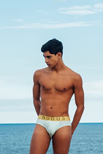 Nudus Men’s Bamboo Briefs Underwear - 2 Pouches - Multicolor Pack Of 4 Gift Box #TOP4