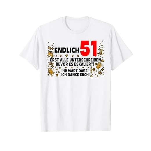 Finalmente 51 libro de visitas para firmar 51 cumpleaños Camiseta