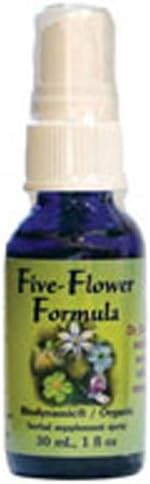 Five-Flower Formula, 0.25 oz by Flower Essence Services (Pack of 4)