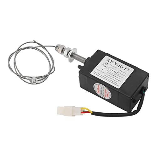 Válvula Solenóide de Desligamento Válvula de Parada do Motor DC Tamanho Compacto Ligar NO 12V