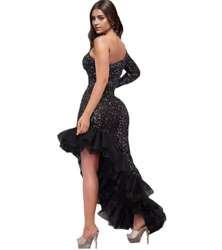 Image of Nagfar Women Rhinestone Sequin Birthday Party Sexy New Year Formal Dress