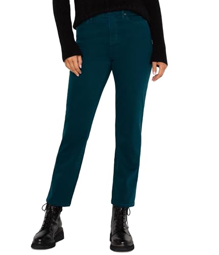 Liverpool Women's Liv Non Skinny Hi-Rise Soft Stretch Twill in Dark Forest