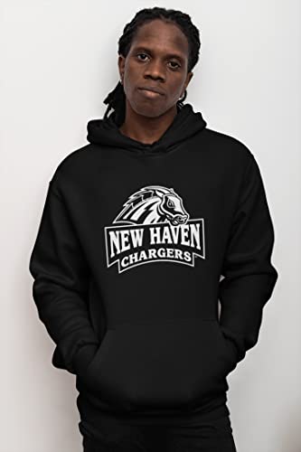 CreateMyTee | University of New Haven Hooded Sweatshirt3