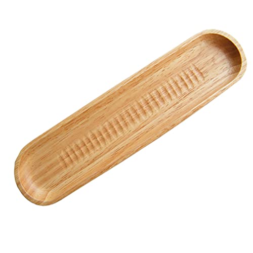 DOITOOL 1pc Sashimi Sushi Plate Sushi Saucer Tray Japanese Sushi Tray Sashimi Plates Salad Plates Sashimi Tray Sushi Serving Plate Sushi Serving Boat to Rotate Wooden Candy Plate Rectangle