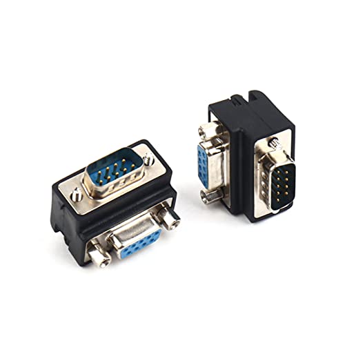 Adaptador convertidor RS232 DB9 macho hembra de ángulo recto DP9 de 90 grados 4