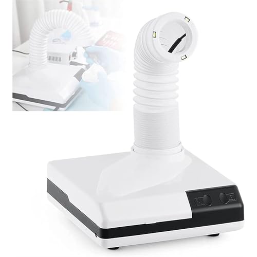 Collecteur de poussière de polissage dentaire, 60 W LED Petit aspirateur d'établi pour laboratoire dentaire et polissage cosmétique