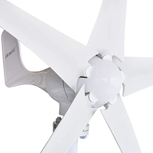 Pikasola 24V Wind Turbine Generator 400W + 200W Monocrystalline Solar Panel Kits suit for RV Marine Home Solar Wind Hybrid System