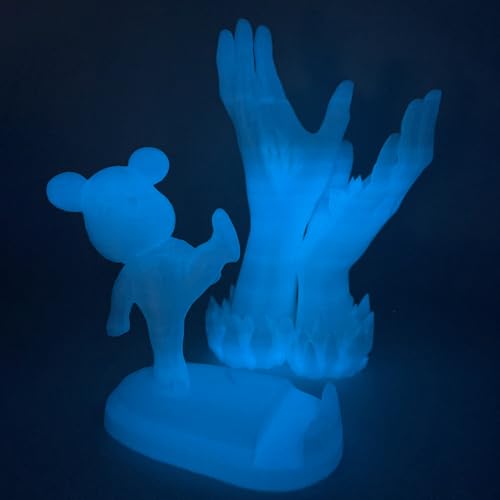 Image of Rainbow Sky Blue Glow in Dark PLA 1.75mm 1kg Spool Luminous 3D Filament FDM | Blue Gradient rainbow Sky color Bright night printing Hide layer lines No tangle 1kg 2.2lbs for Printer Bambu Creality