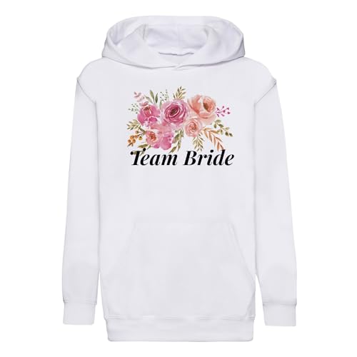 Sweat à capuche enfant Team Bride haut de gamme vêtement cortège mariage