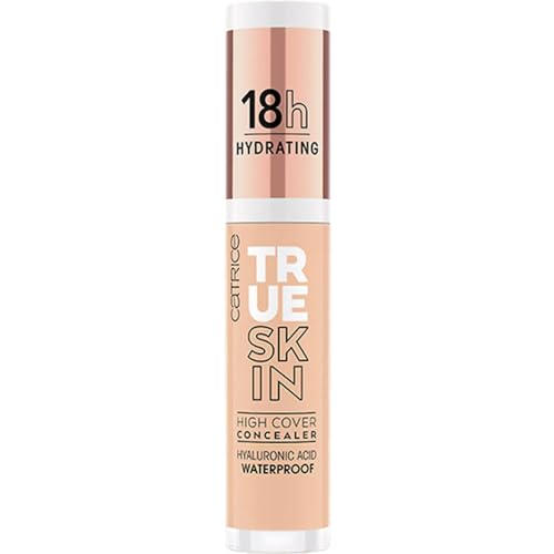Catrice | True Skin High Cover Concealer (015 | Warm Vanilla) | Waterproof & Lightweight for Soft Matte Look | With Hyaluronic Acid & Lasts Up to 18 Hours | Vegan, Cruelty Free