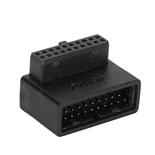 USB 3.0 19/20Pin Male 90 Degree to Female Extension Adapter