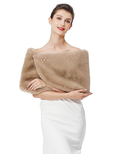 BEAUTELICATE Donna Pelliccia Sintetica Stola...