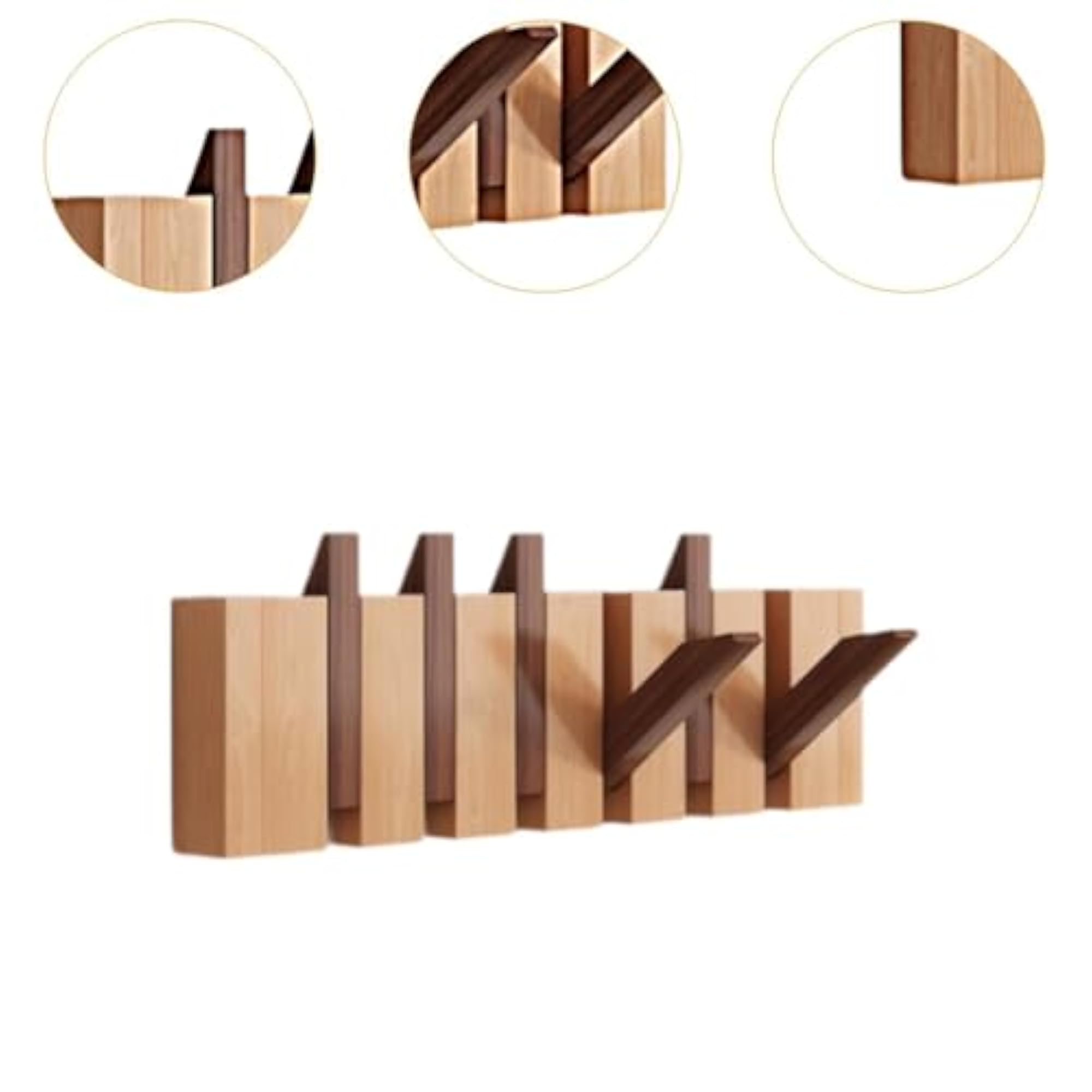 Wood Wall Mounted Piano Coat Rack, Decorative Hook