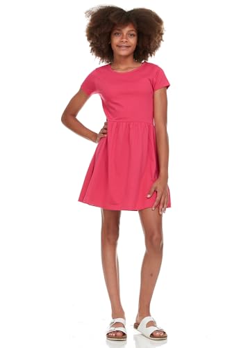 Pink Angel Girls' 2-Pack Short Sleeve Cotton Dresses - Superior Comfort, Breathable, Durable, and Easy Maintenance4