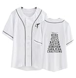 FUJUTANG Baseball Jersey Tzuyu Mina Momo Sana Dahyun Chaeyoung V Neck Hip-Hop T-Shirt