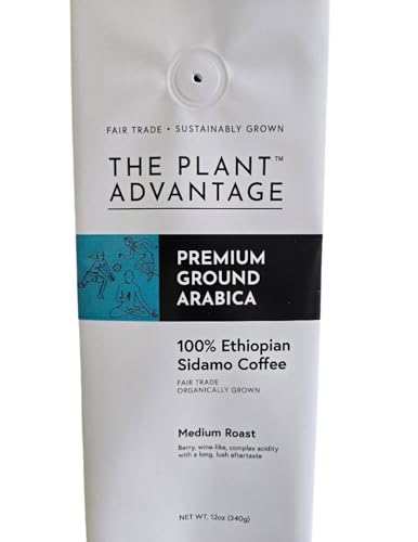 Café Molido Etiopía Sidamo Orgánico 12 oz Tostado Medio miniatura 1