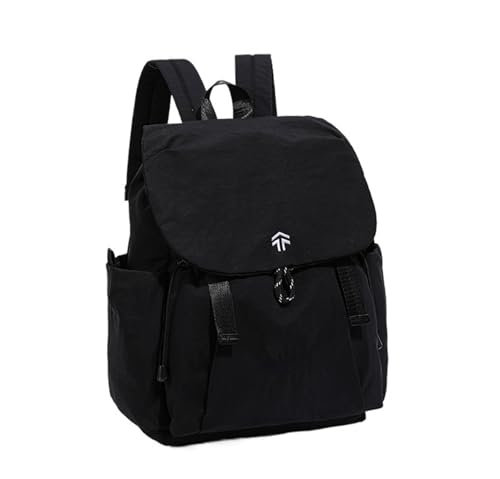 JWYTA Japanese Style Travel Backpack Outdoor Hiking Camping Rucksack TrendySchool Bag for Commuting City Exploring Adventures (Black,Medium)