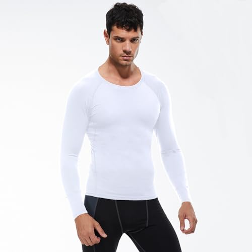 Mens Thermal Long Sleeve Shirts Compression Underwear Tops Keep Warm Base Layer Running Tops Gym Training Thermal T-Shirt2