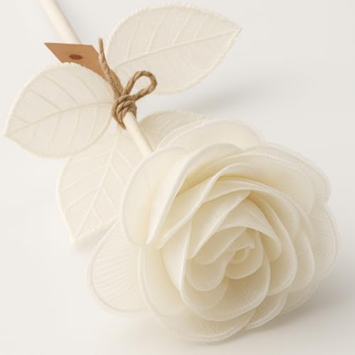 Maysing Valentine's Day White Handmade Lace Flower 13...