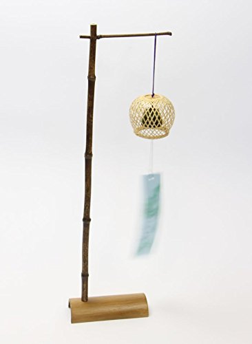 Amazon.co.jp: 竹細工「室内用・黒竹・風鈴スタンド、すかし風鈴