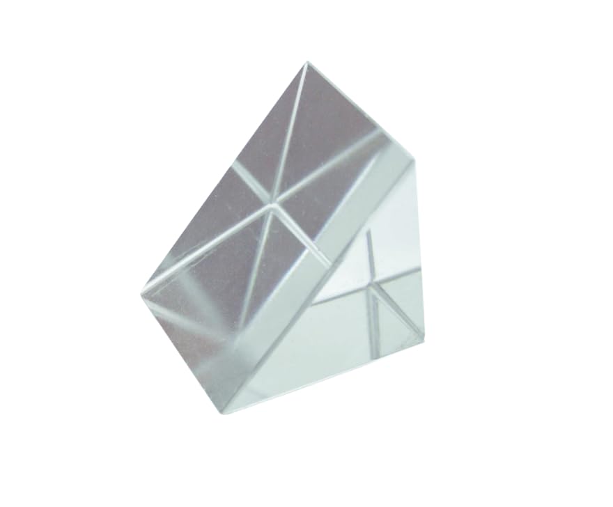 ERH India 1 Pc 38mm Right Angle Glass Prism for Science Lab, Science Experiments, Optical Accuracy and Photography etc