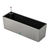 Fxzqgnh Jardinière Rectangulaire Bac à Plantes irrigant Boîte à Fleurs Moderne Indicateur ...