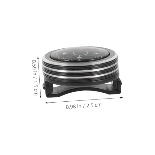 2 piezas banda de reloj desmontable con brújula metálica pequeña práctica para senderismo, camping, supervivencia, mochilero y navegación automotriz miniatura 2