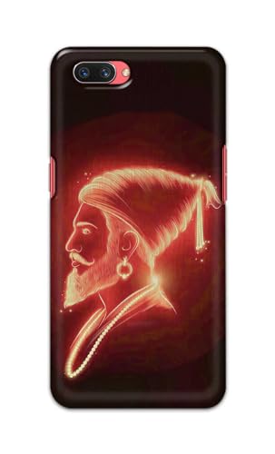 Image of PRINTFIDAA Printed Hard Back Cover Case for Oppo A3s | Oppo A5 2018 | Realme C1 | Realme C1 2019 Back Cover (Chatrapati Shivaji Maharaj) -112
