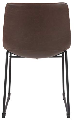 Signature Design by Ashley Centiar Dining Chair Set of 2, Black and Brown
