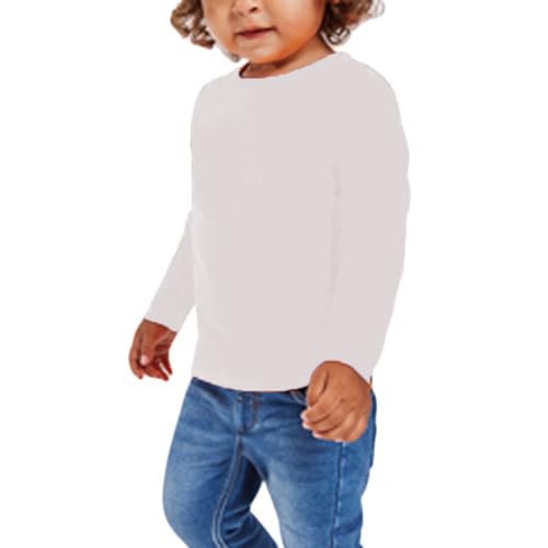 ROLY Baby L/S   Camiseta básica algodón para bebé de Manga Larga bebé niños Color: Blanco Talla: 12 Meses