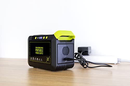 MARBERO 88Wh Portable Power Station 24000mAh Camping Lithium Battery Power 110V/80W with Extra Wall Adapter Power Charger Supply with Plug 19V 1.5A 3.5mm*1.35mm