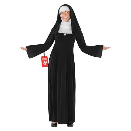 Fun Shack Disfraz Monja Mujer, Disfraz Monja Adulto, Monja Disfraz Mujer, Traje Monja Mujer, Disfraz Mujer Monja, Disfraz Monja Halloween Mujer, Disfraz Halloween Mujer Talla XL