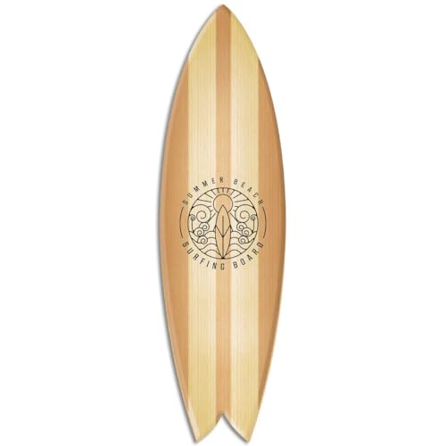 Hexoa Planche de Surf Deco Beachwood Alu - Made in France