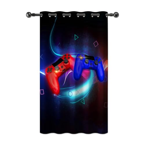 YONGFOTO Cortina Gamer Dormitorio Juvenil Controlador