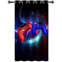 YONGFOTO Cortina Gamer Dormitorio Juvenil Controlador