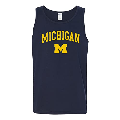 UGP Campus Apparel Michigan Wolverines Arch Logo Mens Tank Top - X-Large - Navy