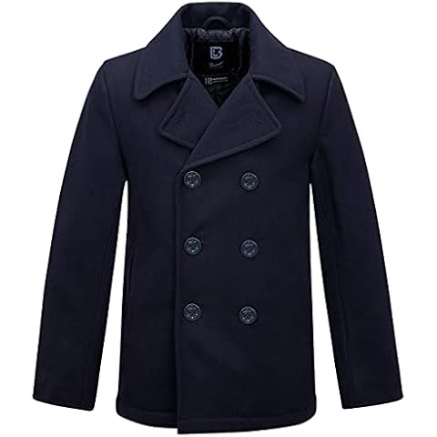 Brandit Men's Pea Coat, Navy, XXXXXXL Cover