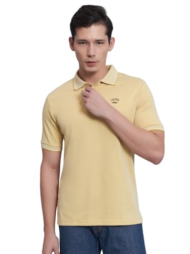 Image of ENDEAVOUR WEAR Men Men Short Sleeve Solid Cotton Rich Polo T Shirt | Collar Tshirts | Half Sleeves | Plain-Regular Fit