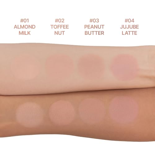 Dasique Blending Mood Cheek #10 Muted Nuts | 4 Blendable Shades in Lighteight Smooth Powder | Vegan | Korean Makeup | Blush - Image 4